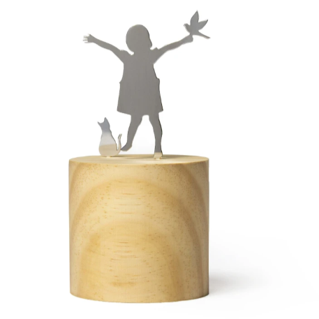 Bibelox Menina Pássaro