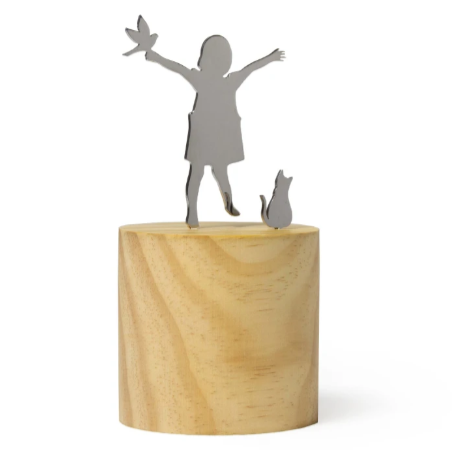 Bibelox Menina Pássaro